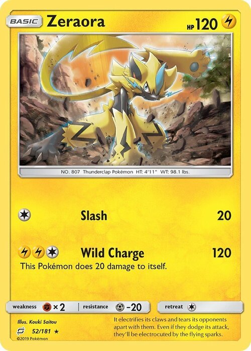 Zeraora Card Front