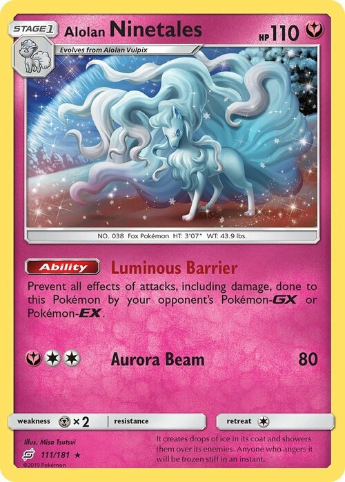 Alolan Ninetales Card Front