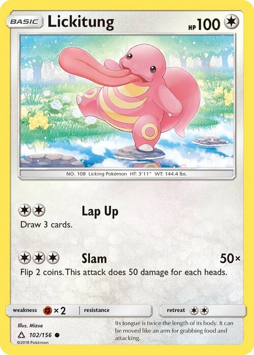 Lickitung Card Front