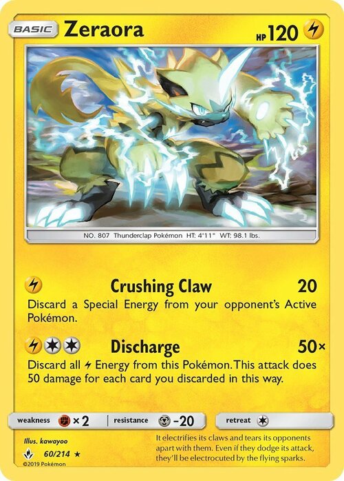 Zeraora Card Front