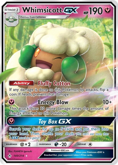 Whimsicott GX Card Front