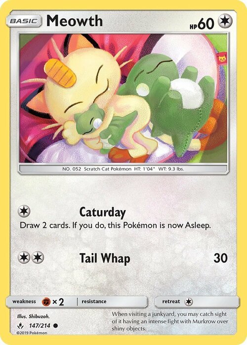 Meowth Card Front