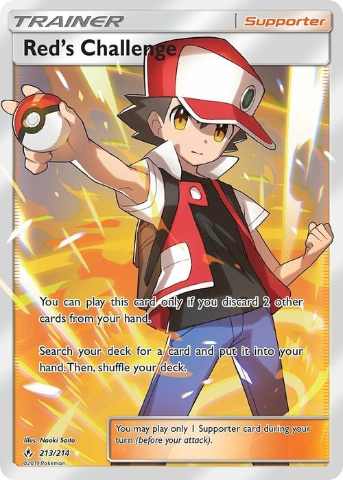 Red's Challenge Card Front