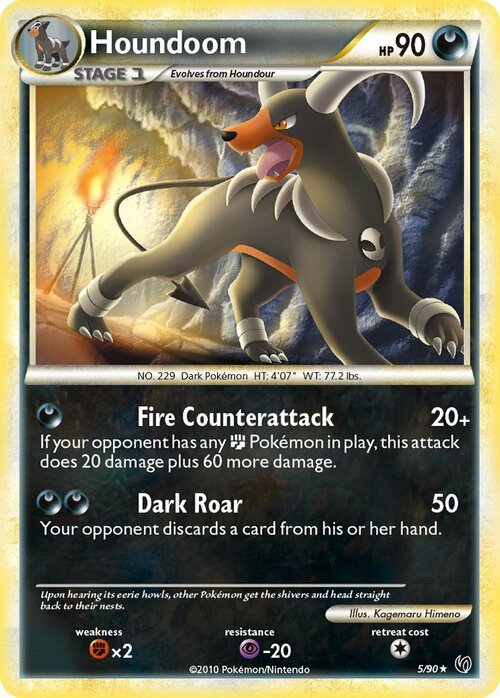 Houndoom Card Front