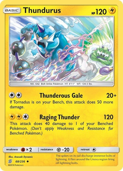 Thundurus Card Front