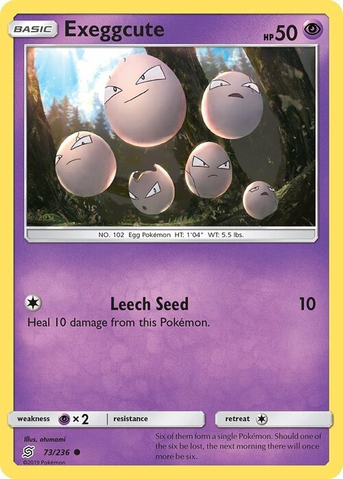 Exeggcute Card Front