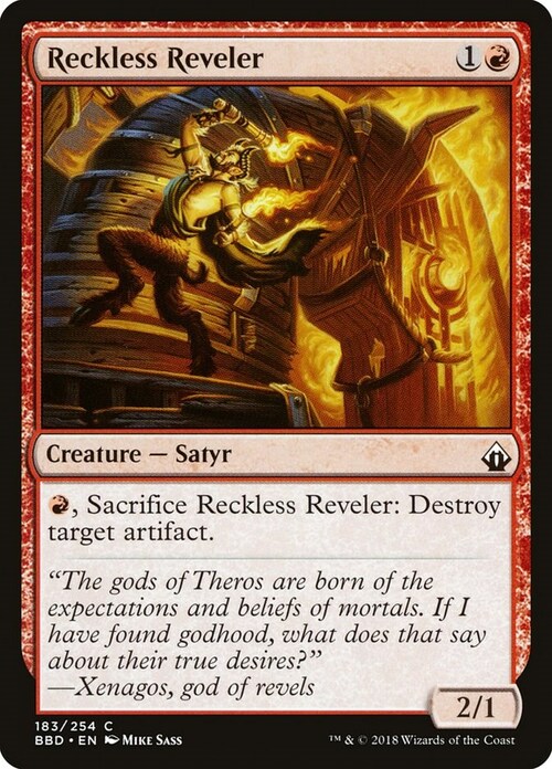 Reckless Reveler Card Front