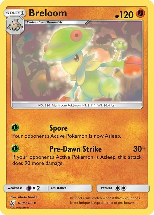 Breloom Card Front