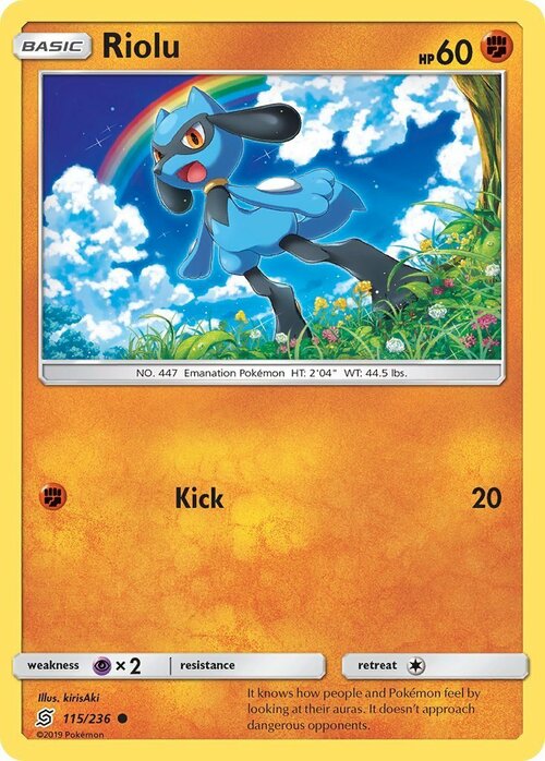 Riolu Card Front