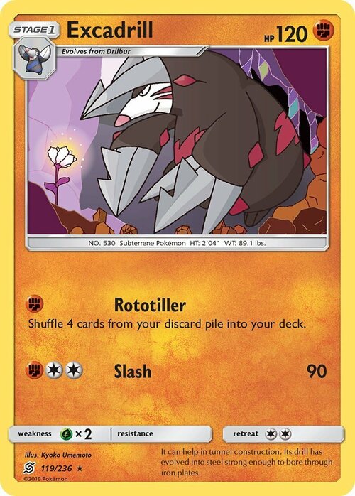 Excadrill Card Front