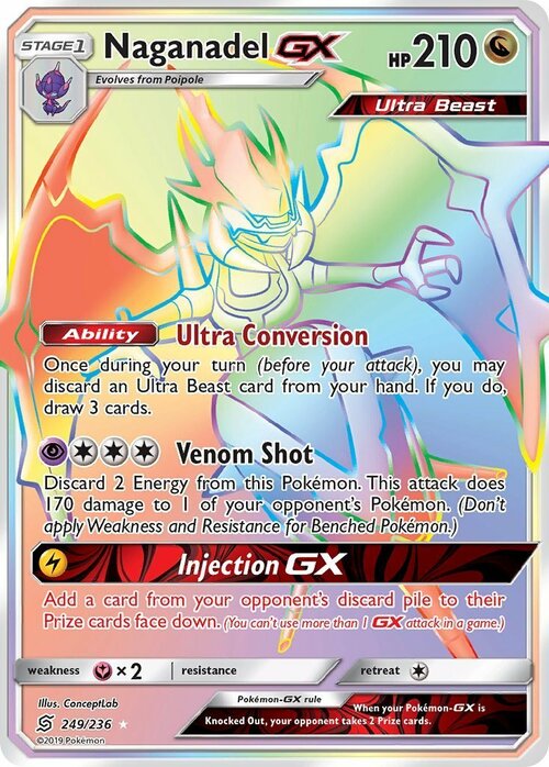 Naganadel GX Card Front