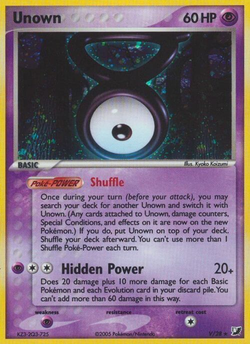 Unown Card Front