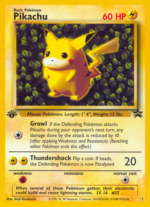 Pikachu Card Front