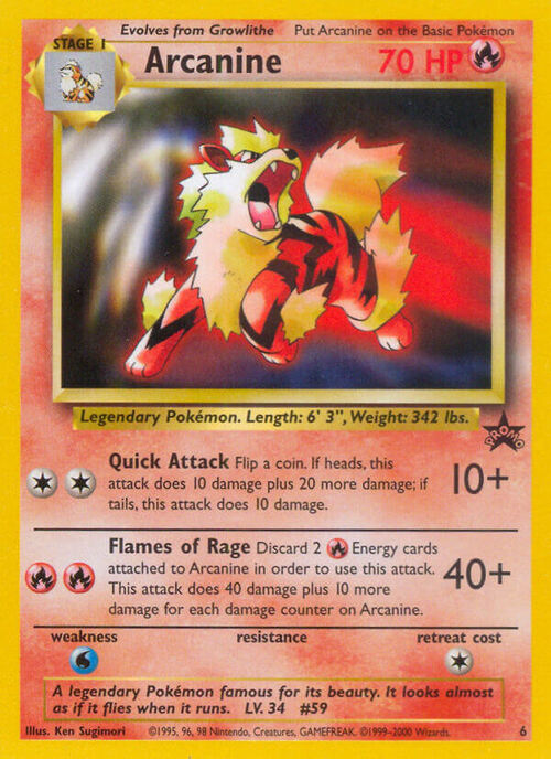 Arcanine Card Front