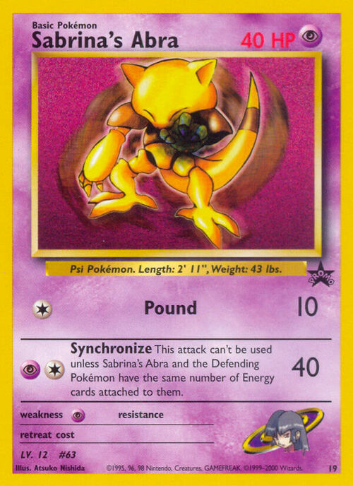 Sabrina's Abra Card Front