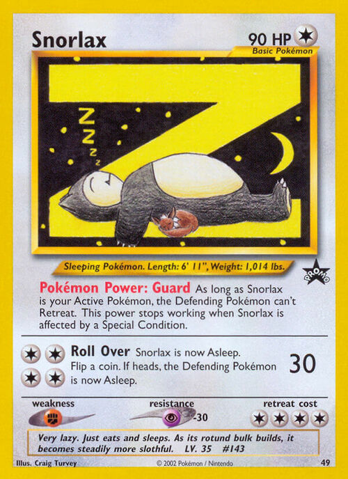 Snorlax Card Front