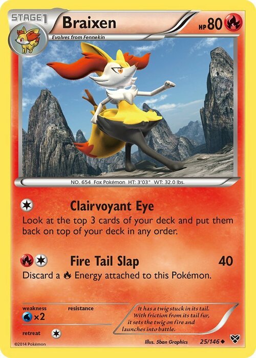 Braixen Card Front