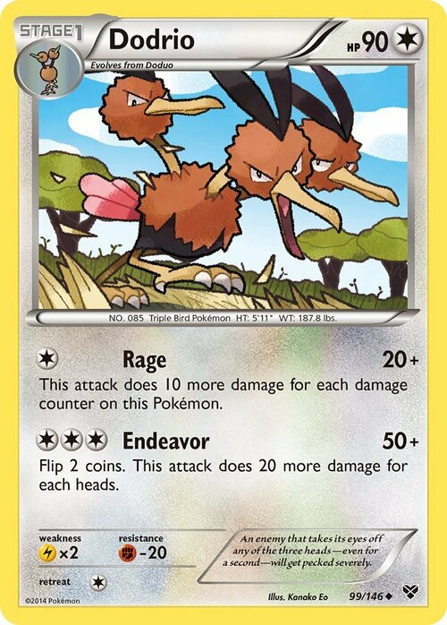 Dodrio Card Front