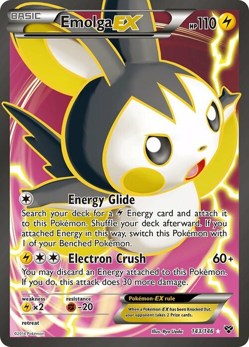 Emolga EX Card Front