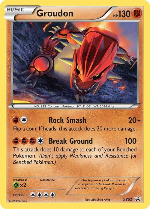 Groudon Card Front