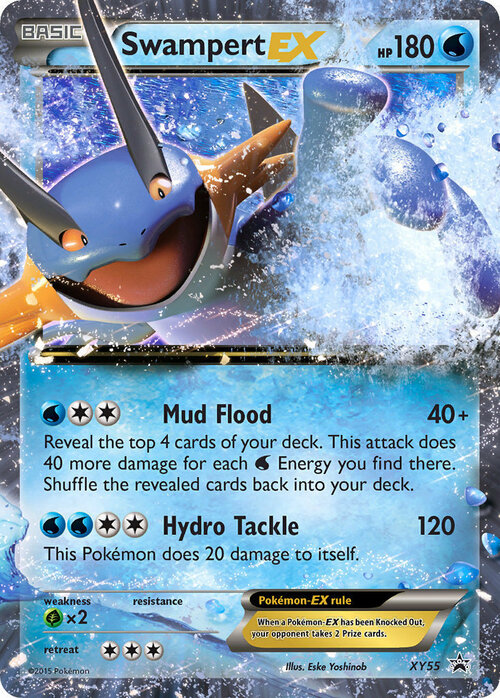 Swampert EX Card Front