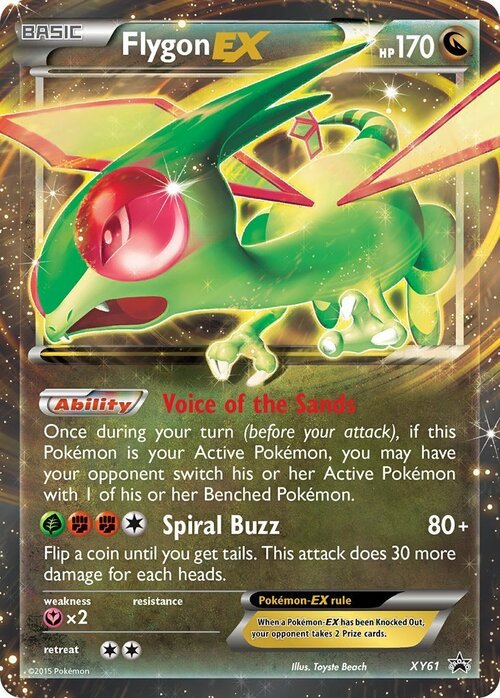 Flygon EX Card Front