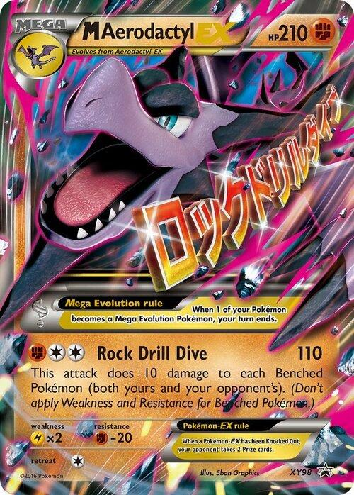 M Aerodactyl EX Card Front