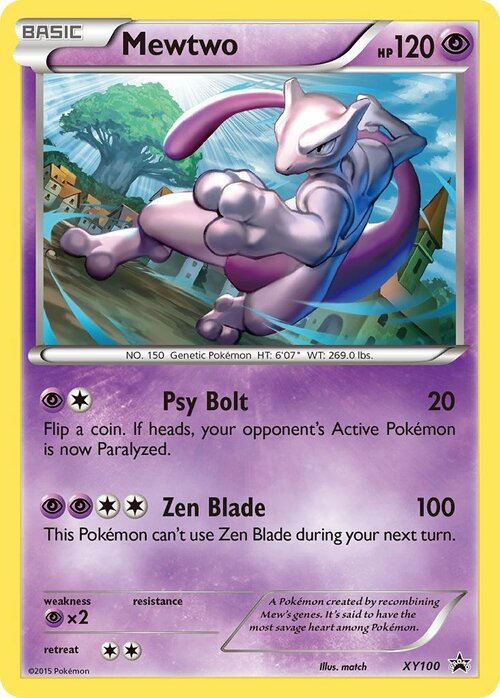 Mewtwo Card Front