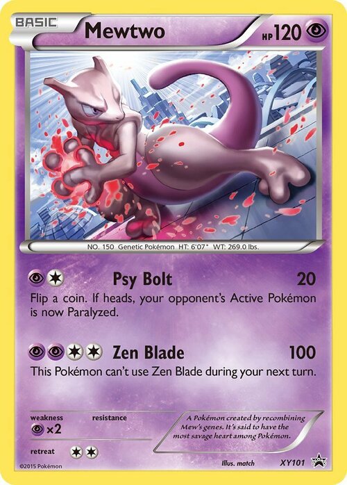 Mewtwo Card Front