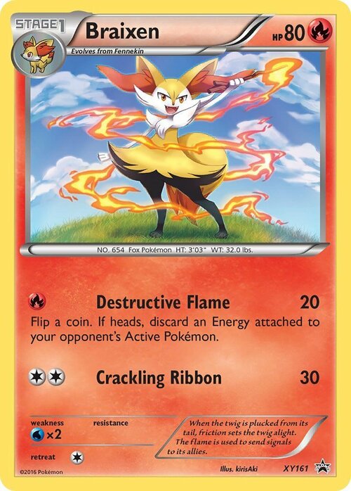 Braixen Card Front