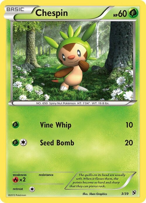 Chespin Card Front