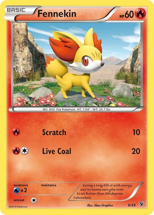 Fennekin Card Front