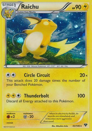 Raichu Card Front