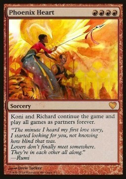 Phoenix Heart Card Front