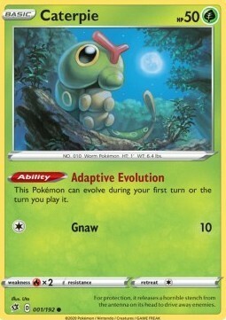 Caterpie Card Front