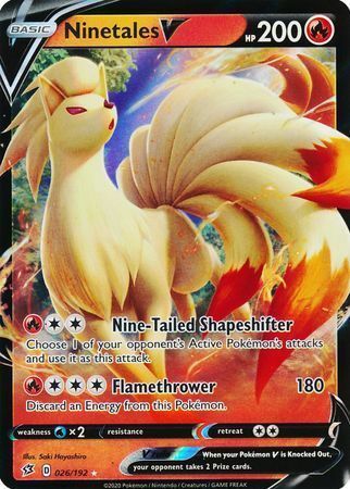 Ninetales V Card Front