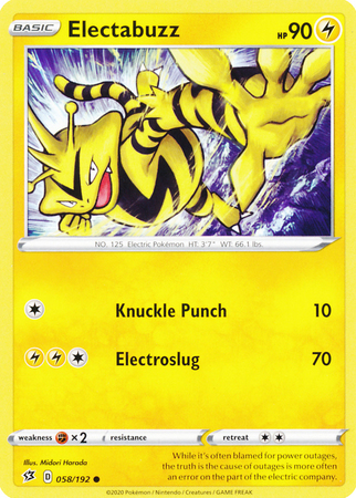 Electabuzz Card Front