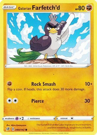 Galarian Farfetch'd Card Front