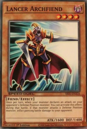 Lancer Archfiend Card Front