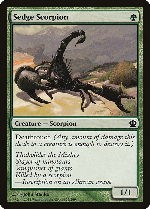 Sedge Scorpion Card Front