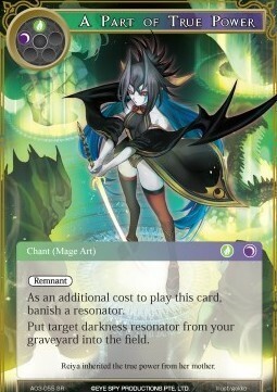 A Part of True Power Card Front