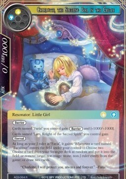 Charlotte, the Sleeping Girl in the Castle Card Front