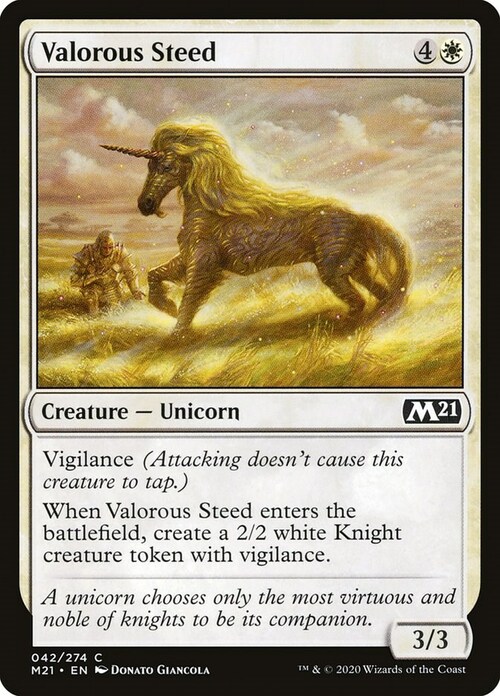 Valorous Steed Card Front