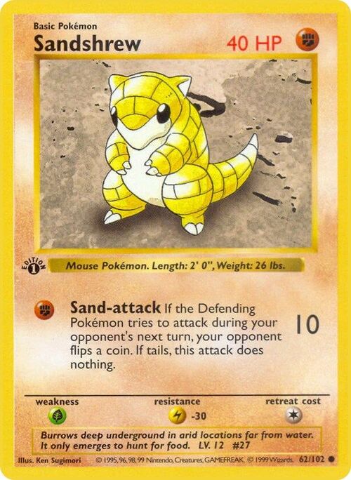 Sandshrew Card Front