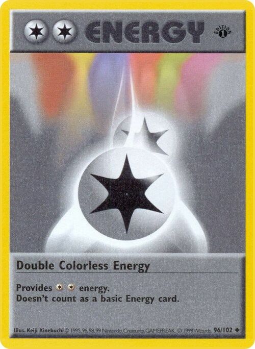 Double Colorless Energy Card Front