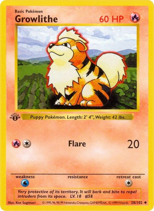 Growlithe Card Front