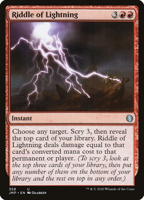 Riddle of Lightning Card Front