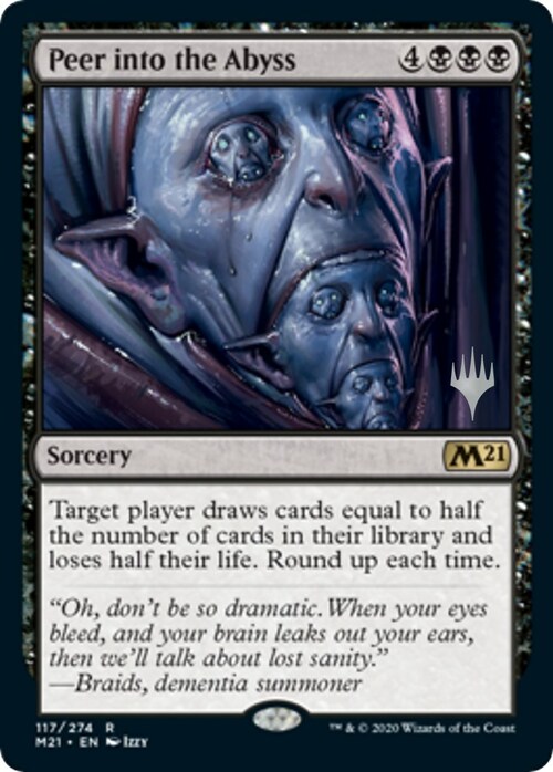 Peer into the Abyss Card Front