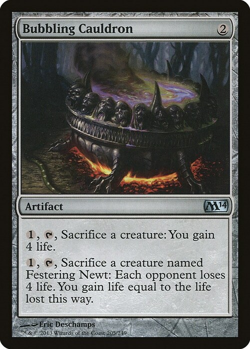 Bubbling Cauldron Card Front