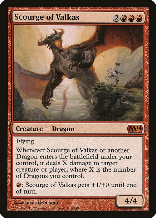 Scourge of Valkas Card Front